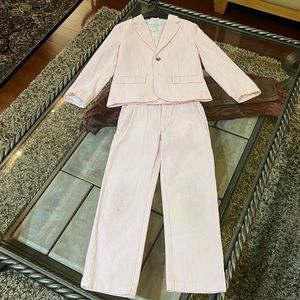 Janie and Jack seersucker suit size 7 ❤️🤗😍